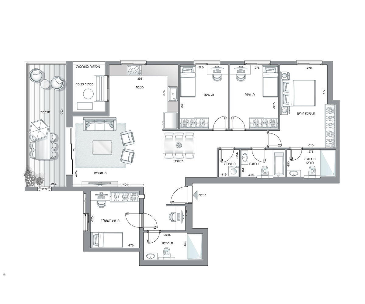 apartment 5 Rooms (B1 model)
